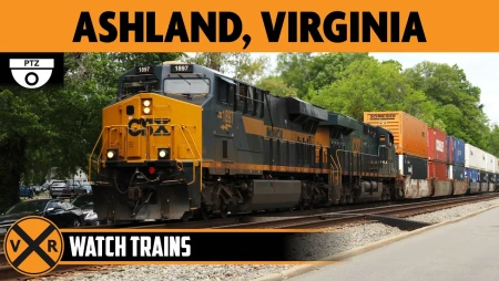 Ashland, Virginia Train at Amtrak Station
